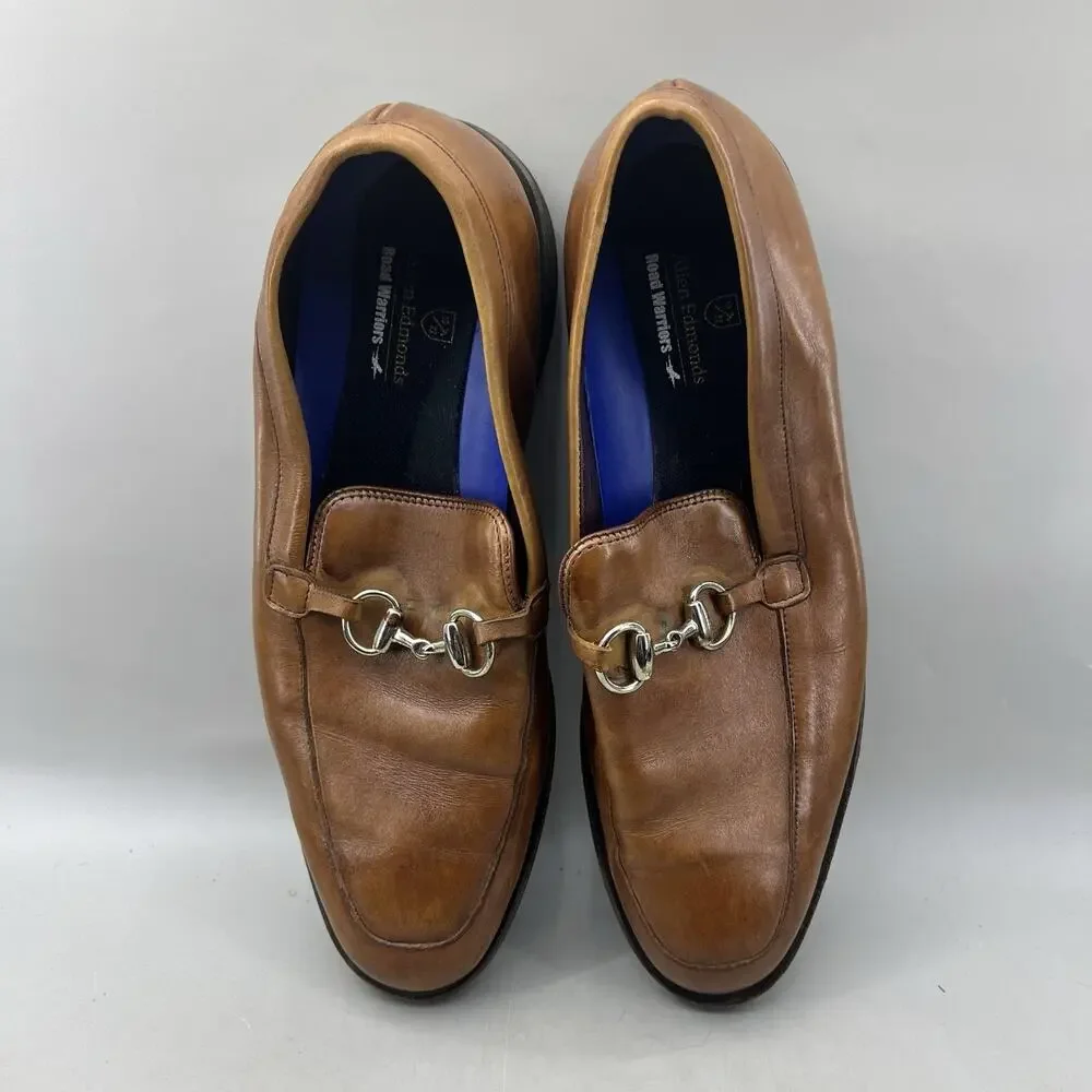 Allen Edmonds Road Warriors Bit Loafers Men Size 12 D Brown Leather Comfort Shoe